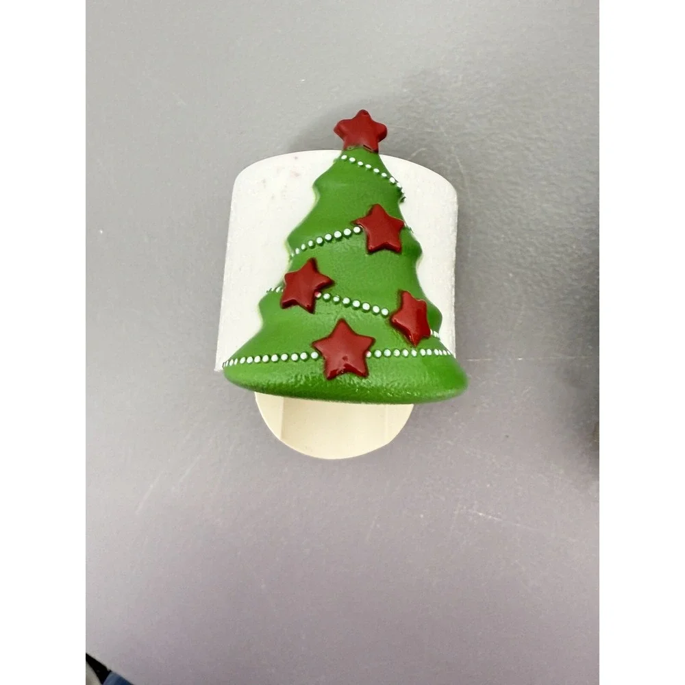 Lot Of 2 Yankee Candle Scent Plug‎ Diffuser Holiday Christmas Gold Deer Tree #16